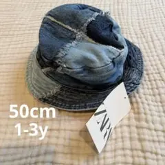 50cm zara baby リメイクデニムハット　1-3yのサムネイル