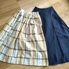レディース ロング スカート 2枚セット