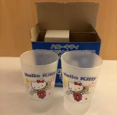 美品‼️ハローキティ ガラスコップ グラス 2個セット