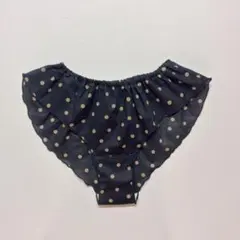 〘545〙ふんどしパンツ　天然素材　締め付けないランダムドット×ブラックベージュのサムネイル