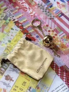 ルイヴィトン M65378 ポルトクレグリッター ミラーボール キーホルダー