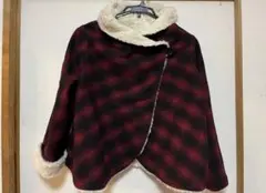 pou dou dou ポンチョ風ファーコート