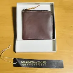 未使用品・ミニウォレット　L字財布　革
