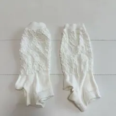 新品♡未使用　春も大活躍♡フリル付きホワイトレッグウォーマー