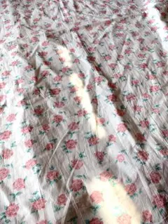 薔薇バラ花柄 シングル布団 布団カバー シーツカバー アンティーク 昭和レトロ❷