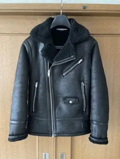 ZARA フェイクムートン ダブルライダース レザージャケット LEVI’S