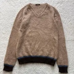 ロベルトコリーナ　スーパーキッドモヘヤニット　ベージュ　メンイタリア製
