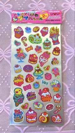 新品　平成当時物　キラキラスイーツシール　平成シール　平成女児