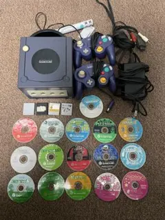 【まとめ売り】ゲームキューブ本体+ソフト16本+周辺機器