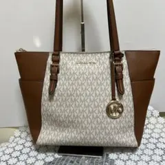 MICHAEL KORS トートバッグ ブラウン/アイボリー