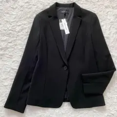 訳あり新品　INDIVI テーラードジャケット　38 黒　日本製