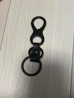 ブラックメタルフック付きキーホルダー