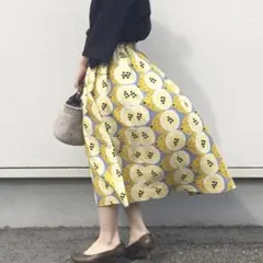 美品★peu pres プープレ シトラスプリント スカート レモン柄のサムネイル
