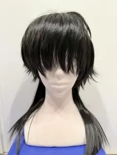 コスプレ用ウィッグ　メーカー＆型不明　ウルフ風　ブラックのサムネイル