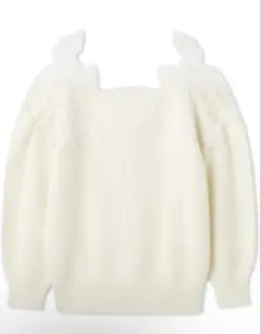 SNIDEL レーストリミングニットプルオーバー