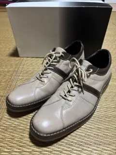 【美品】カステルヴァジャック レザー スニーカー ベージュ ブラウンのサムネイル