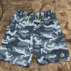 GAP 160 青色　迷彩ハーフパンツ