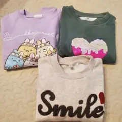 すみっコぐらしトレーナー等3点セット 120cm