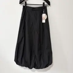 新品 しまむら tal.by yumi. バルーン スカート ブラック M
