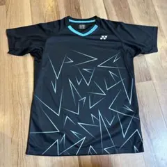 YONEX 幾何学模様 ポロシャツ ブラック