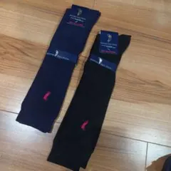 WESTERN POLO TEXAS ハイソックス 紺と黒 2足
