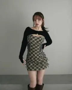 ANDMARY Aine set mini dress M グレー 正規品】 andmary Aine set mini dress - メルカリ