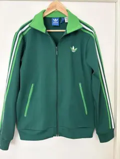 美品 TWICE MOMO着用 adidas トラックジャケット 花柄 グリーン - メルカリ