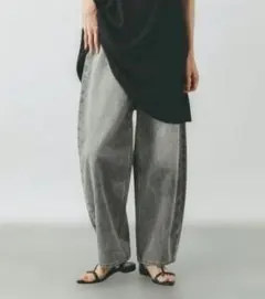 GLOBALWORK GOODデニムカーブパンツ Ｌ　グレー