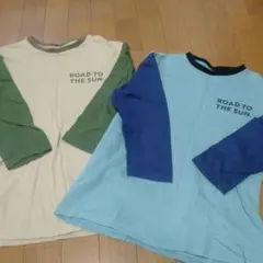 七分袖カットソー　２枚セット