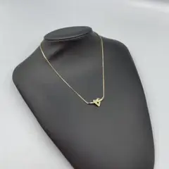 227 訳あり　クリスチャンディオール　ゴールド ハート型ペンダント ネックレス