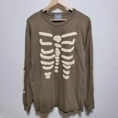 TODAYEDITION × M TO R スカル ロンT カーキ L