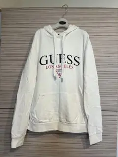 GUESS メンズ　パーカー　　白　Sサイズ
