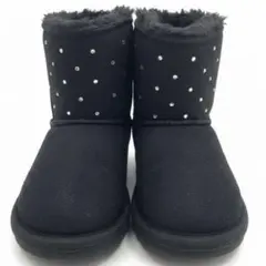 美品【GRIPGLAPP】黒スエード風ブーツ スパンコール付き 13㎝