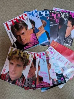 Free 雑誌セット 12冊 男性モデル特集