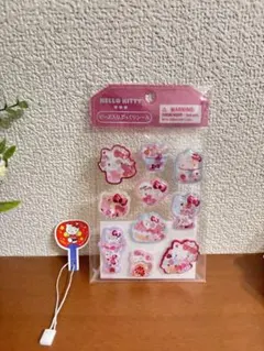 【新品】ビーズ入りぷっくりシール Hello Kitty キティ　＆おまけ品