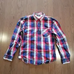 ◎チェックシャツ メンズ Ｌ