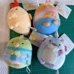 すみっコぐらし 空の王国とふたりのコ マスコットキーチェーン 4個セット