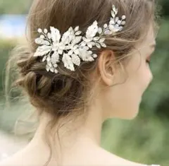 ウェディング ヘッドドレス ヘアアクセサリー 髪飾り ボンネ