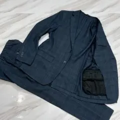 GU ウォッシャブル セットアップ スーツ チェック M