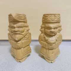 ニポポ人形 木彫り セット