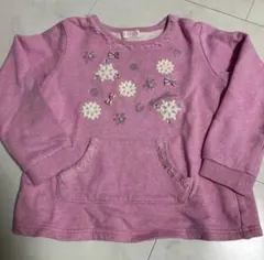 メゾピアノ　トレーナー130　雪の結晶