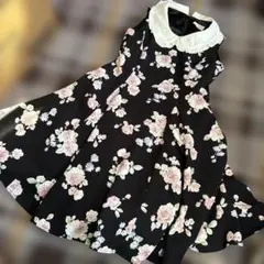 LODISPOTTOフラワープリント ノースリーブワンピース