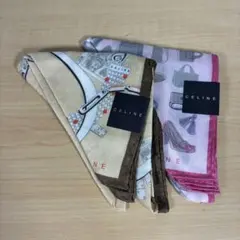 新品 未使用 CELINE セリーヌ ハンカチ 2枚セット