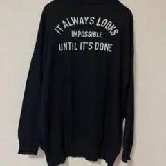 【美品】ナノユニバース　ザファーストフロア　薄手ニット　黒