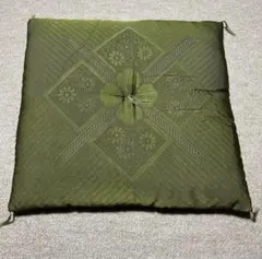 ３月末まで出品！緑色 冠婚葬祭 座布団４枚