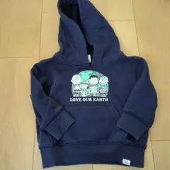 スヌーピー×GAP 地球プリント トレーナー 12-18ヶ月