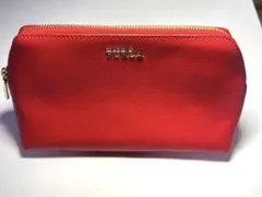 FURLA ポーチ レッド　コスメポーチ 小物収納 レディースのサムネイル