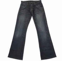 Wrangler ブラックデニム フレア ブーツカット 先染め 29 アメカジ 