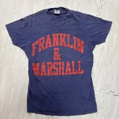 Franklin & Marshall Tシャツ ネイビー M