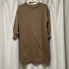 chotol raffin ブラウン ワンピース